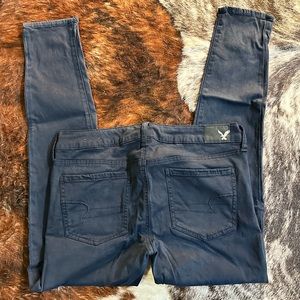 American Eagle blue trouser jeggings